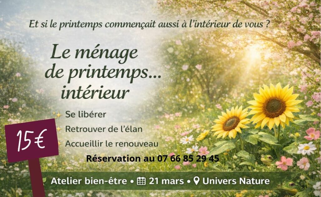 le ménage de printemps fleurs de bac'h
